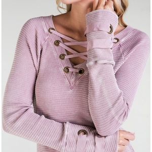Lace sweater